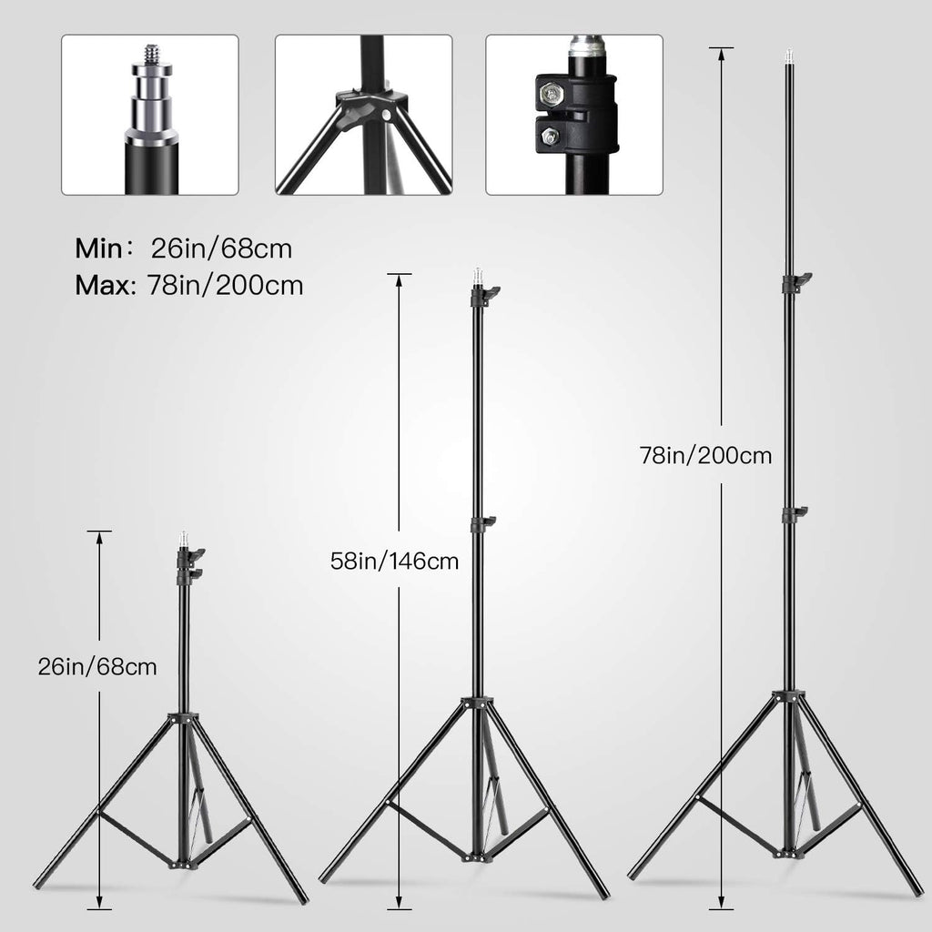 MOUNTDOG Softbox Lighting Kit, Photography Studio Light with 19.7"X27.5" Reflector and 3 Colors Temperature 45W Bulb with Remote, Professional Photo Studio Equipment for Portrait Video